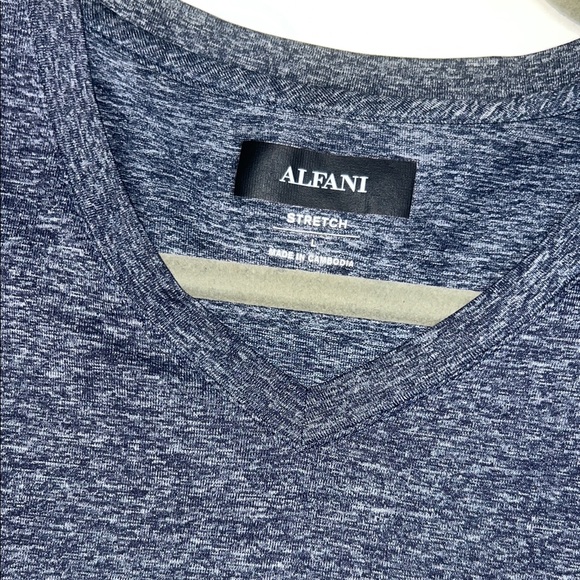 Giorgio Armani Men's Navy and Light Gray Tee - Picture 2 of 7